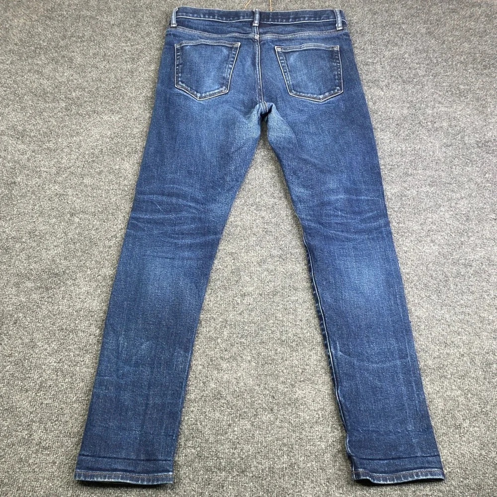 Uniqlo Mens Selvedge Slim Fit Jeans Blue Stretch Denim 321-452522 32x32